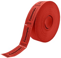 Consumptiebon Combicraft 57x30mm 2zijdig rd 2x1000 2 Stuk