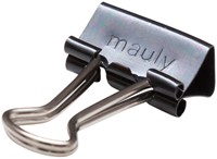 Papierklem MAUL 215 foldback 13mm capaciteit 4mm zwart 12 stuks