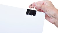 Papierklem MAUL foldback 215 19mm zwart 6 stuks-1