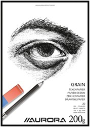Tekenblok Aurora A4 20 vel 200gr Grain 1 Stuk