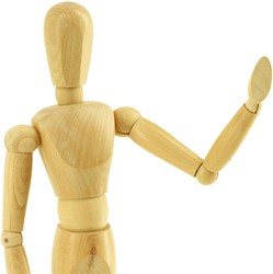 Ledenpop Conda man 30cm ongelakt 1 Stuk