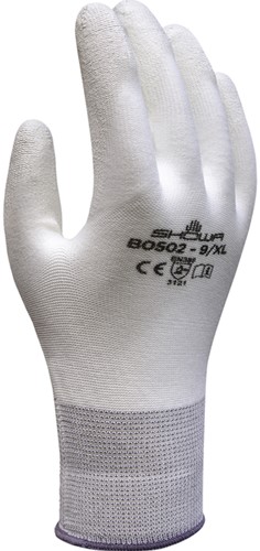 Griphandschoen Showa B0502 XL wit 1 Stuk