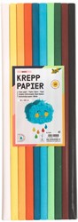 Crepepapier Folia 50x200cm 10 rollen basiskleuren 10 Rol