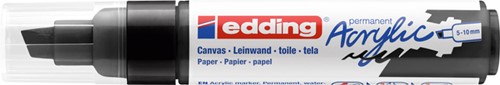 Acrylmarker edding e-5000 breed zwart 1 Stuk-2