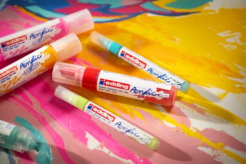 Acrylmarker edding e-5000 breed verkeersrood 1 Stuk-3