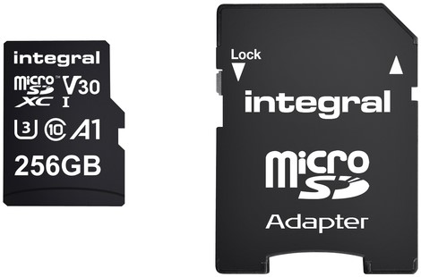 Geheugenkaart Integral microSDXC 256GB 1 Stuk