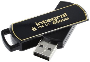 USB-stick Integral 3.0 Secure 360 256GB zwart 1 Stuk