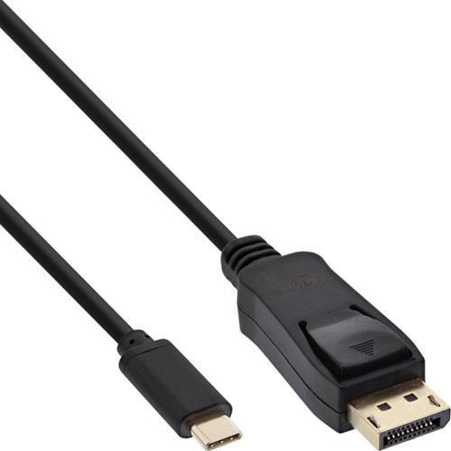 KABEL INLINE USB-C DISPLAYPT 3.1 4K M/M 2 M ZWART 1 Stuk