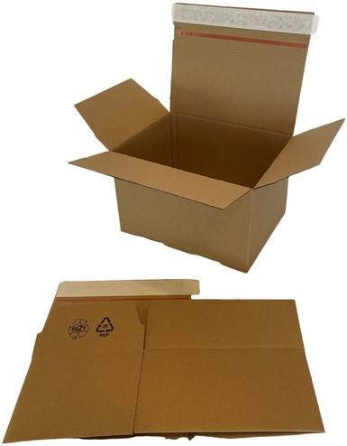 Quickbox IEZZY 310x230x160mm B-golf bruin10 stuks-1