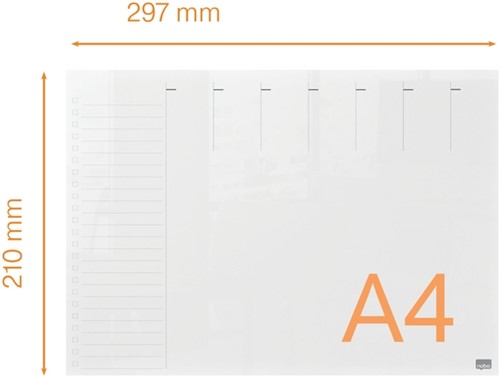 Weekplanner Nobo transparant acryl A4-1