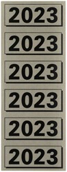 Rugetiket Elba 2023 57x25mm grijs 20 Vel