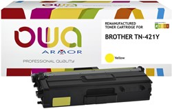 Toner OWA Brother TN-421Y geel 1 Stuk