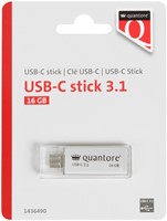 USB stick 3.1 Quantore USB-C 16GB zilver
