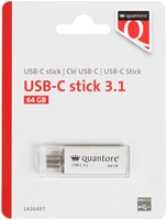 USB stick 3.1 Quantore USB-C 64GB zilver