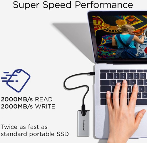 SSD Integral SlimXpress Portable USB-C 500GB 1 Stuk-1