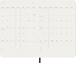 Agenda 2027 Moleskine 12M Planner Weekly 7dagen/1pagina pocket sc black
