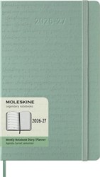Agenda 2027 Moleskine 18M Planner Weekly 7dagen/1pagina large hc sage green