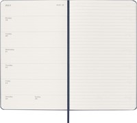 Agenda 2027 Moleskine 12M Planner Weekly 7dagen/1pagina large hc sapphire blue
