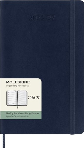 Agenda 2027 Moleskine 18M Planner Weekly 7dagen/1pagina large sc sapphire blue