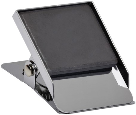 Papierklem MAUL magnetisch vierkant 40mm zilver-2