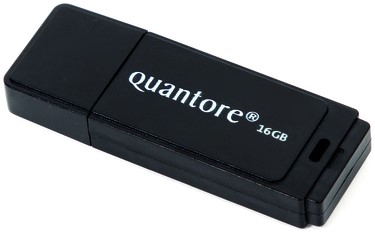 USB-STICK QUANTORE 16GB 2.0 ZWART 1 Stuk