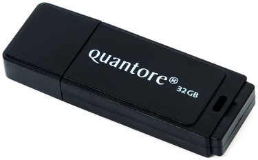 USB-stick Quantore 32GB 2.0 zwart 1 Stuk