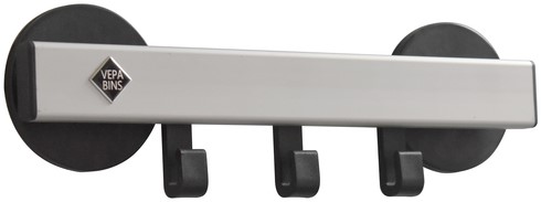Kapstok wand VepaBins pro-line magneet 3 haak 1 Stuk