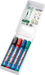 Viltstift edding 380 flipover rond 1.5-3mm assorti 4 Stuk