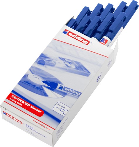 Cd marker edding 8400 rond 0.5-1.0mm blauw-1