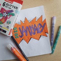 Viltstift Bruynzeel Kids assorti glitter 6 stuks-1