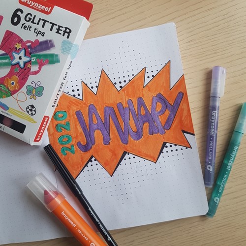 Viltstift Bruynzeel Kids assorti glitter 6 stuks-1