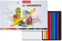 Viltstift Bruynzeel Creatives Superpoints assorti blik à 25 stuks-2