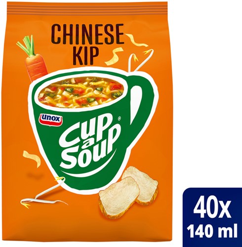Cup-a-Soup Unox machinezak Chinese kip 140ml 40 portie