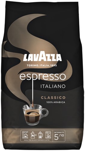 Koffie Lavazza Caffe espresso bonen black 1000gr 1000 Gram