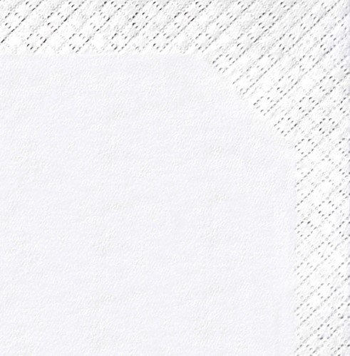 Zakdoek Satino Prestige 4-laags 15x10 vel wit 113940-2