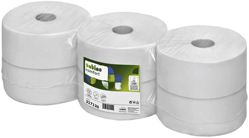 Toiletpapier Satino Jumborol Comfort 2-laags wit 6 Rol