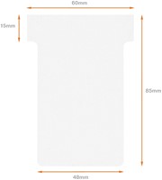 T-kaart Nobo nr.2 48mm wit 100 stuks-2