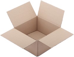 Amerikaanse vouwdoos CleverPack 200x200x110mm B-golf bruin 30 stuks
