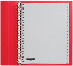TABBLADEN QUANTORE 23RINGS PP A-Z GRIJS 1 Set