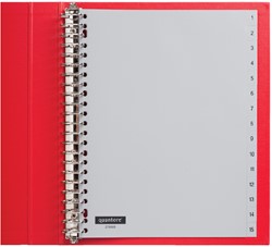 TABBLADEN QUANTORE 23RINGS PP 1-15 GRIJS 1 Set