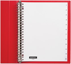 TABBLADEN QUANTORE 23RINGS PP 1-12 WIT 1 Set