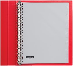TABBLADEN QUANTORE A4 23RINGS PP 1-7 GRIJS 1 Set