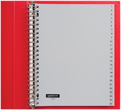 TABBLADEN QUANTORE A4 23RINGS PP 1-52 GRIJS 1 Set
