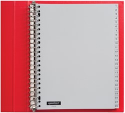 TABBLADEN QUANTORE A4 23RINGS PP 1-100 GRIJS 1 Set