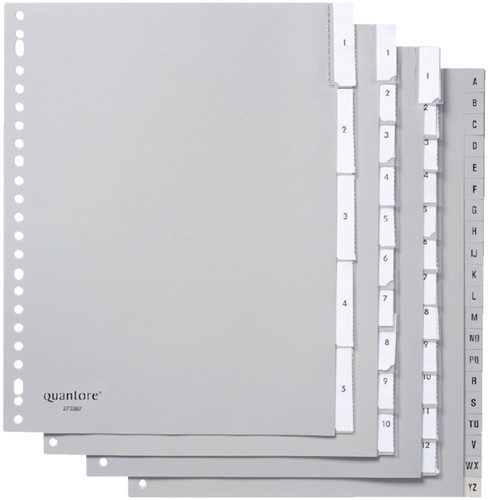 TABBLADEN QUANTORE A4 23R PP 1-5 EXTRA BREED GRIJS 1 Set-2