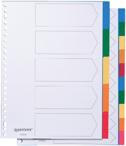 TABBLADEN QUANTORE 23RINGS PP 5DELIG ASSORTI 1 Set-2