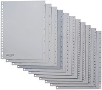 TABBLADEN QUANTORE A4 23RINGS PP 1-7 GRIJS 1 Set-2