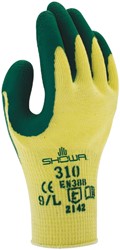 Griphandschoen Showa 310 latex XL groen 1 Paar