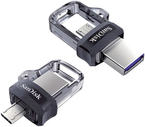 USB-STICK SANDISK DUAL DRIVE MICRO-USB-A 3.0 128GB 1 Stuk