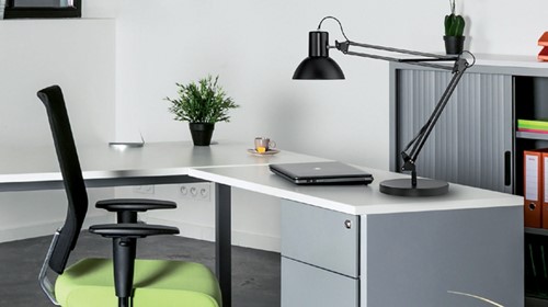 Bureaulamp Unilux Success 66 led tafelklem zwart-1